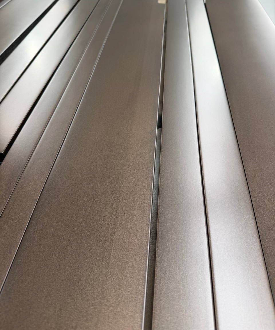 StudioMetalier handcrafted bronze metal panels, satin finish